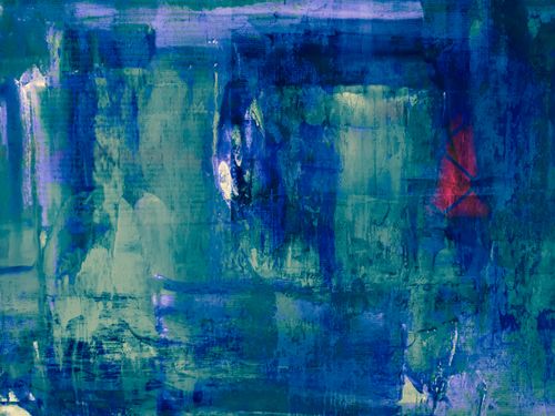 Free Dynamic abstract art with blue and green hues, showcasing vivid brush strokes. Stock Photo