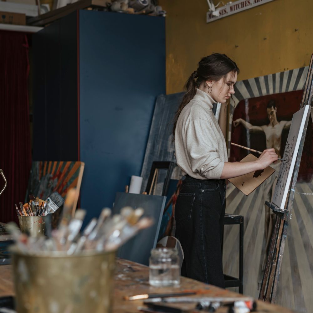 Commercial Decorating in Earl's Court — walls rolled to an even, flat finish