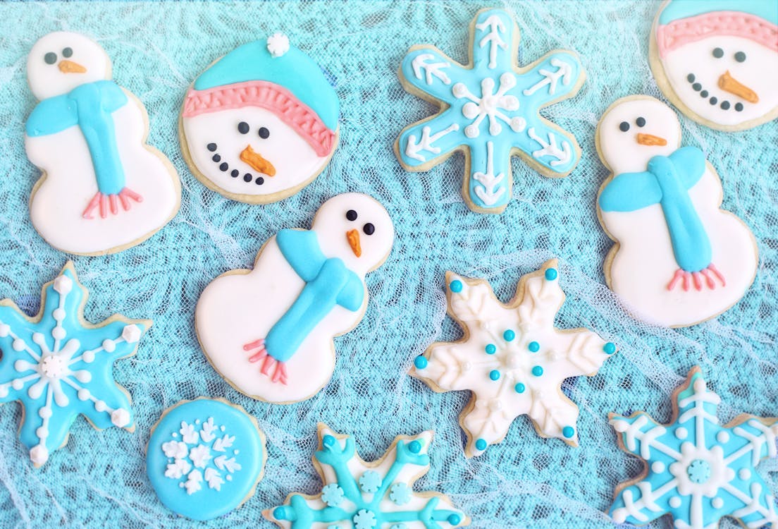 Ginger Bread Cookies on a Net Fabric