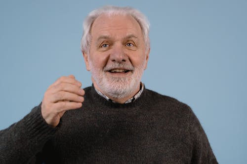 A Blind Man Smiling