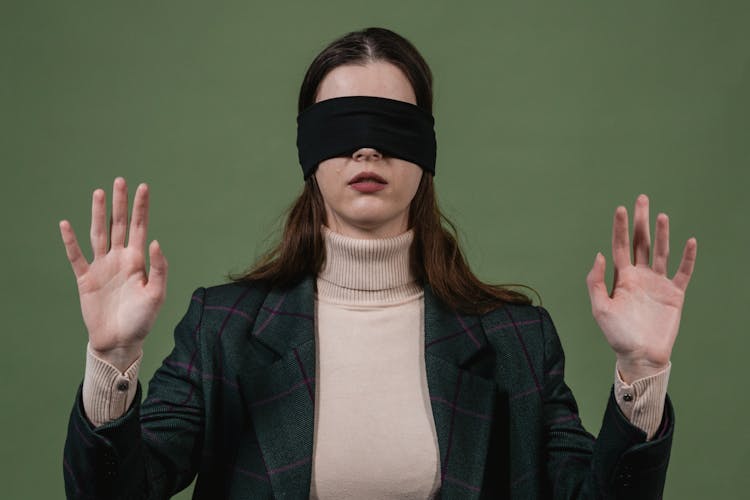 A Blindfolded Woman