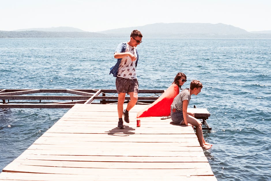 Wooden Boarded Pier Dock