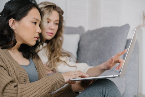 Women Looking at a Laptop