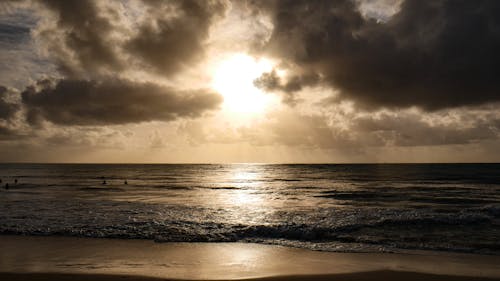 Foto profissional grátis de litoral, mar, nascer do sol
