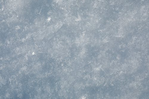 Close-up of Frozen Surface Texture