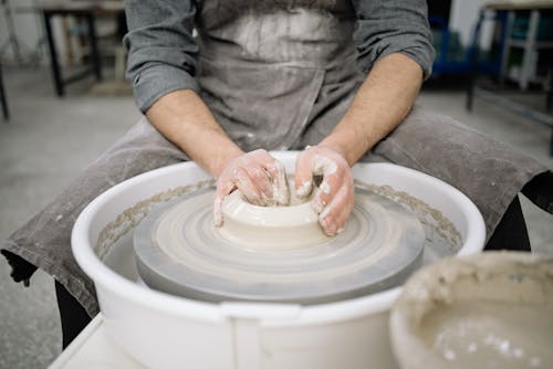 Potter Working with Clay