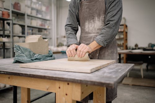 Man Working in Workshop