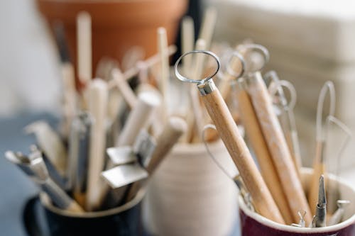 Wooden Tools in a Cup