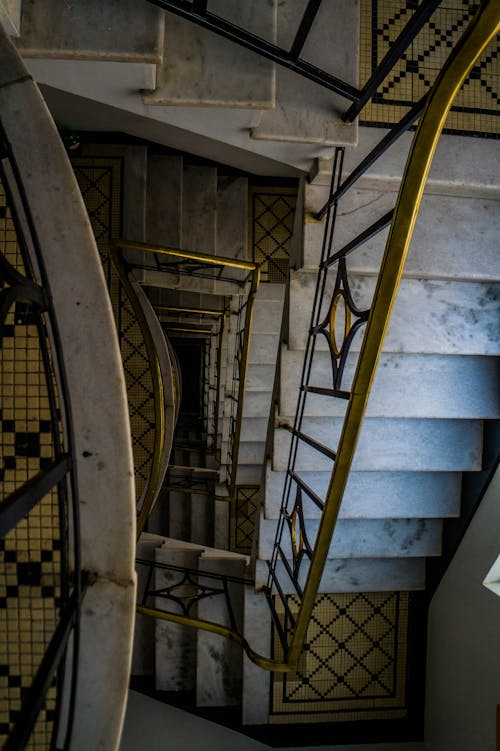 Free stock photo of concrete stairs, downstairs, geometric