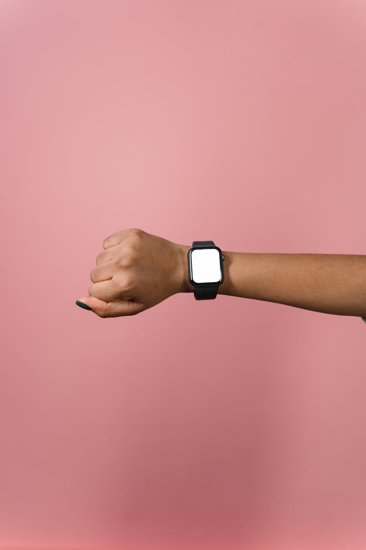 Smartwatch On Person's Hand