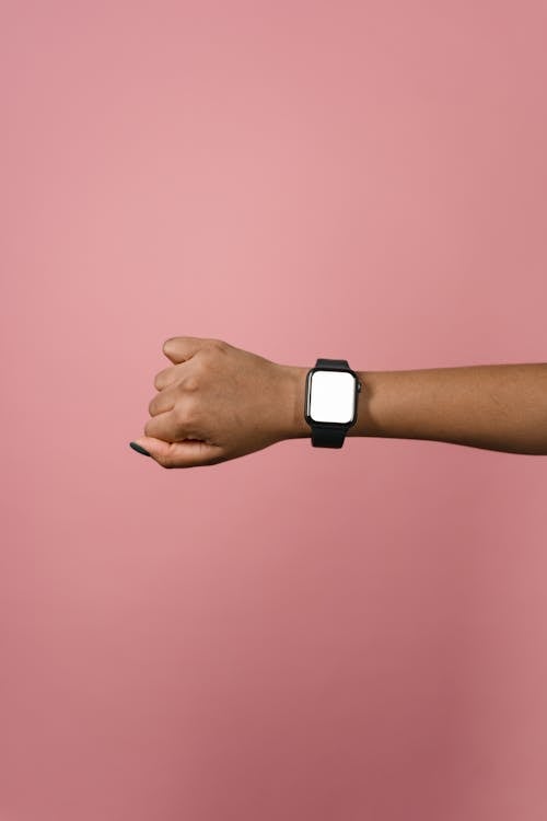 Free Person Showing a Smartwatch Stock Photo
