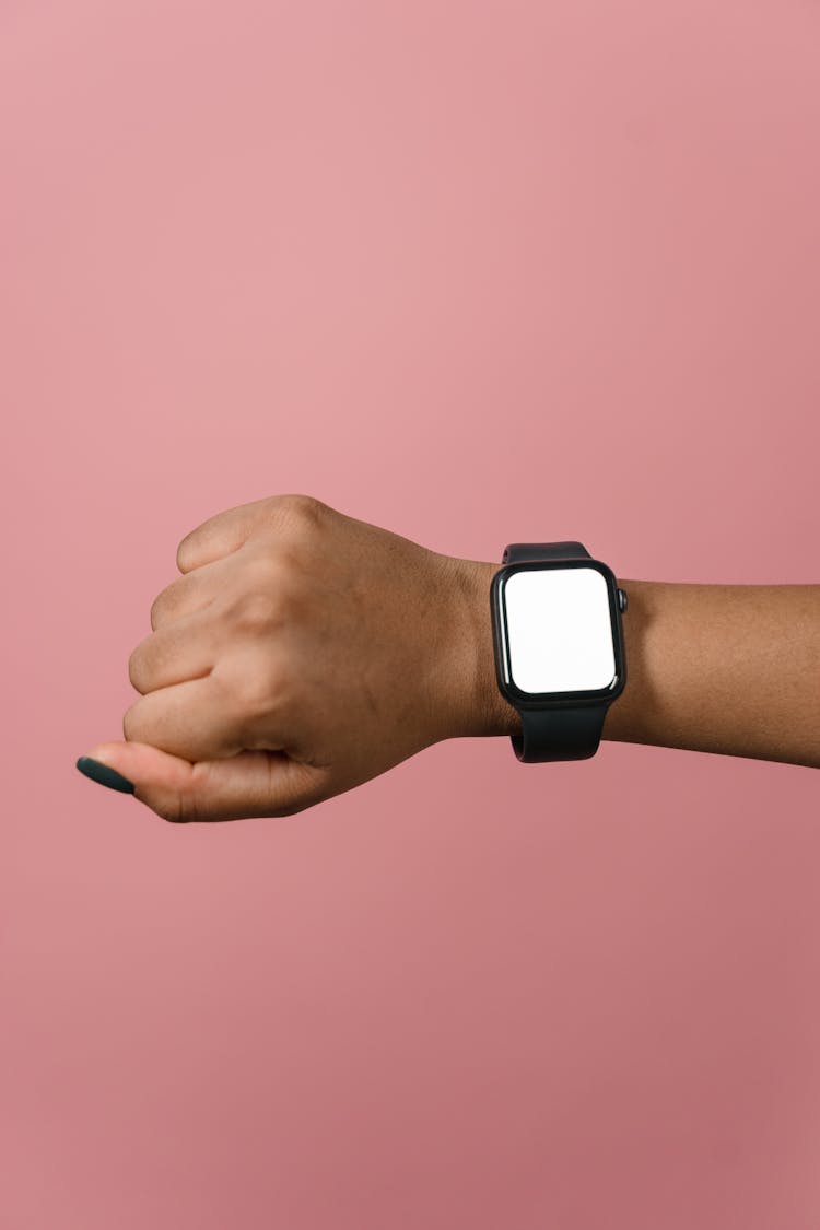 Person's Hand With Smartwatch