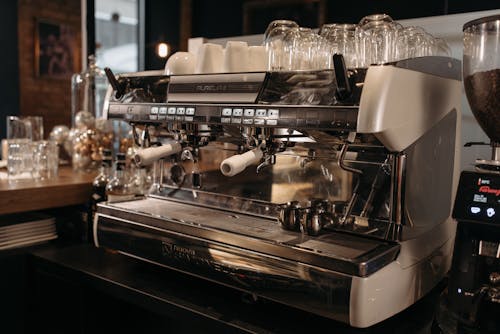 Free Close-Up Shot of an Espresso Machine Stock Photo