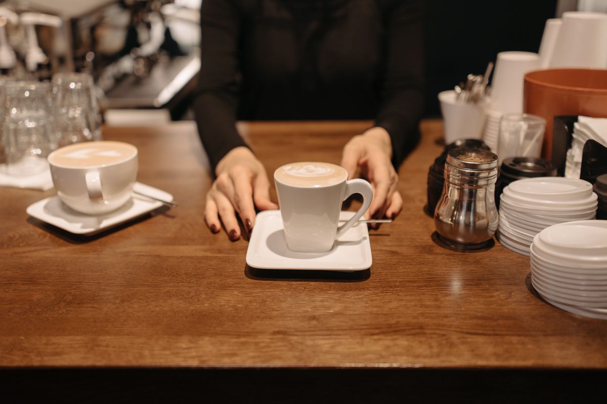 Barra de café y dulces