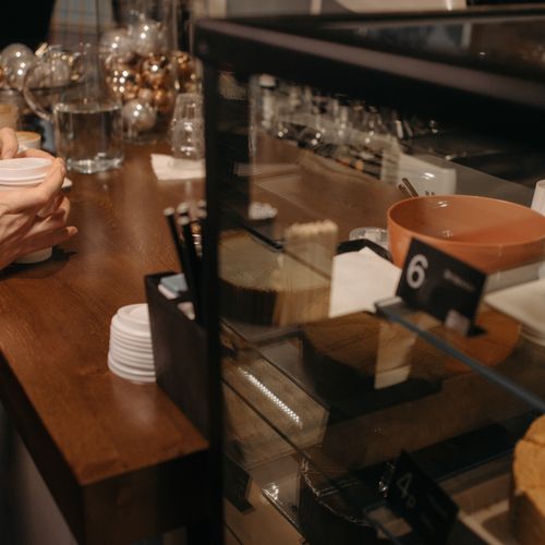Cocktail being prepared