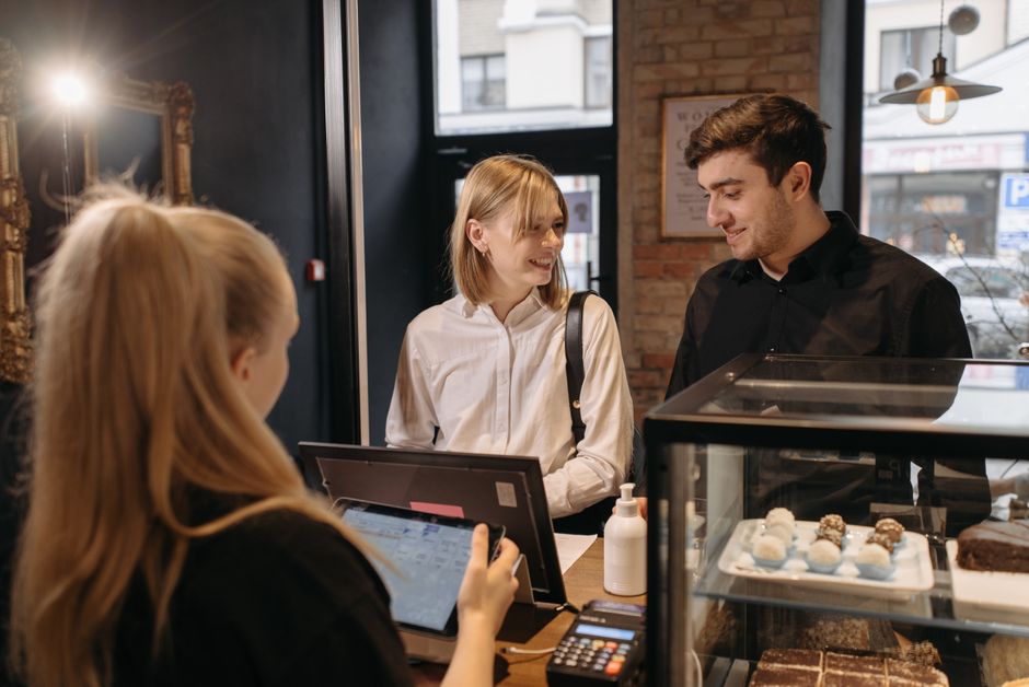 full|loyal customer smiling