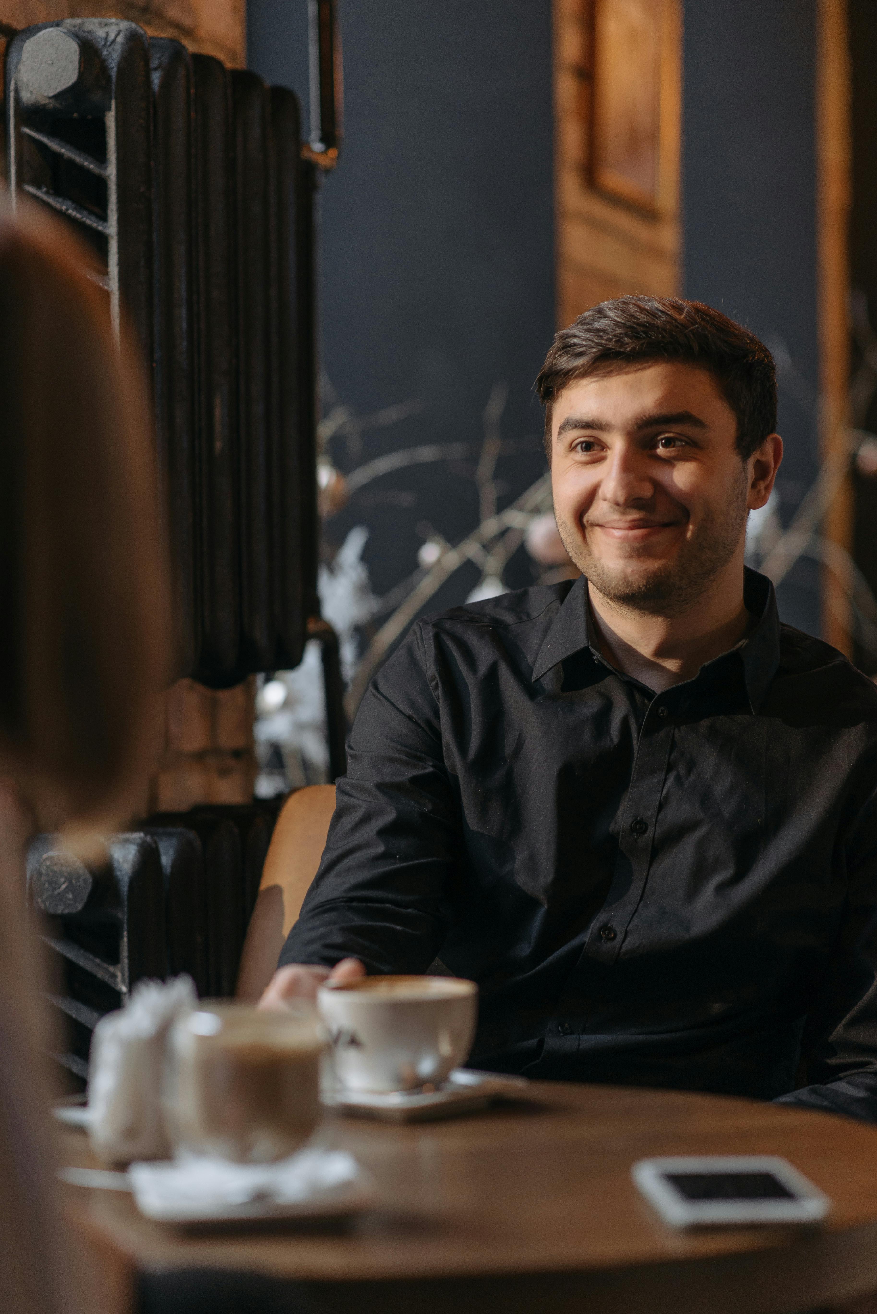 Community gathering of people connecting in person