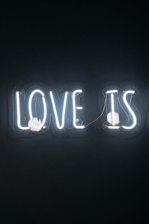 Kostnadsfri bild av kärlek är, lyskraft, neonskylt