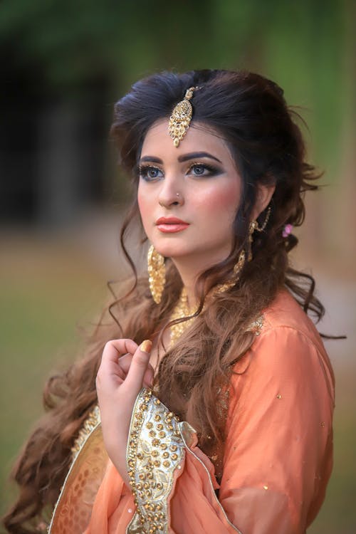 Beautiful Woman in Traditional Clothes