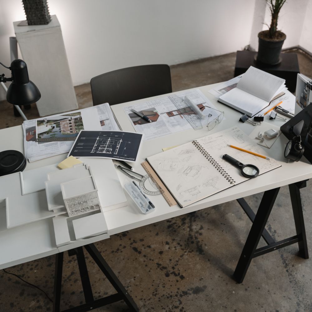 Commercial Decorating in Clerkenwell — dust sheets down and the room fully protected