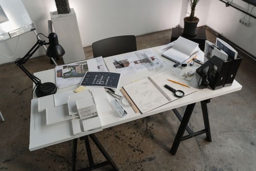 Floor Plans on White Table