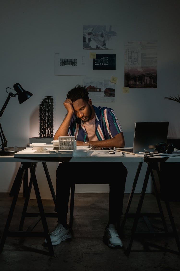 Man Working In The Office