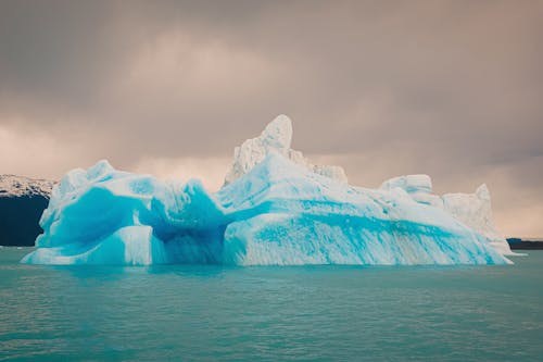 Turquoise Glacier in Sea 