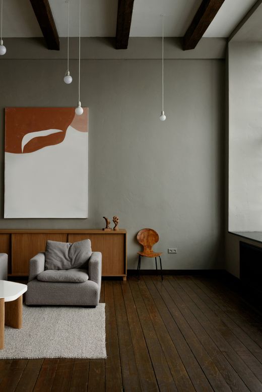 Quiet sitting room in muted greens — photo by Ksenia Chernaya on Pexels