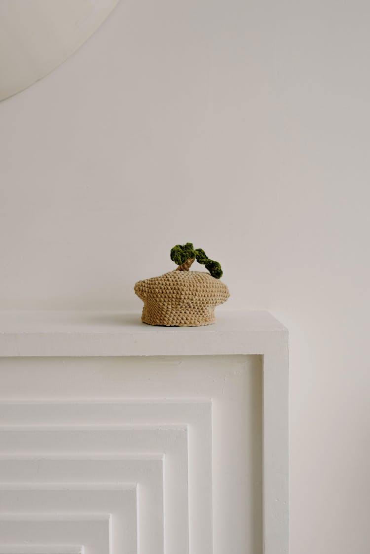 Simple Decoration On A Mantelpiece