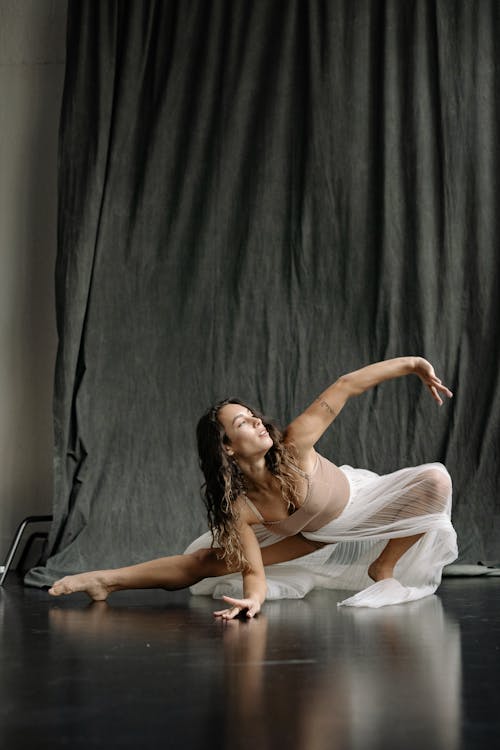 Free Ballet Dancer during a Practice  Stock Photo