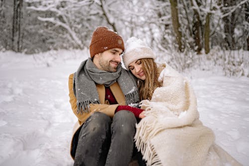 Imagine de stoc gratuită din acoperit de zăpadă, afecțiune, capace tricotate