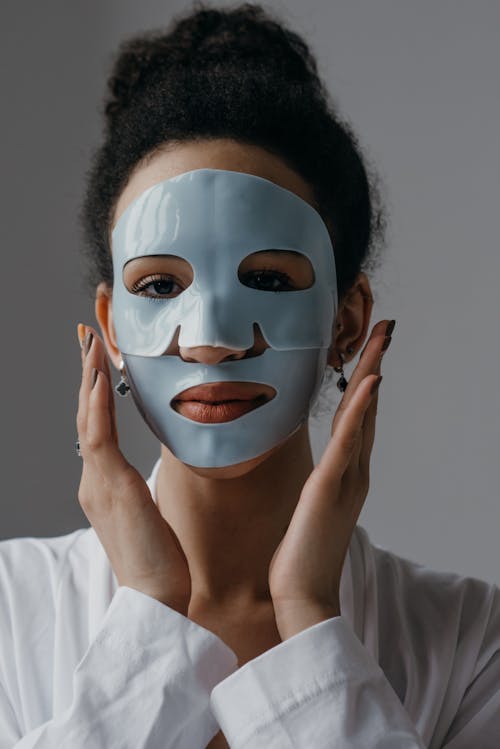 Photo of Woman with Facial Mask