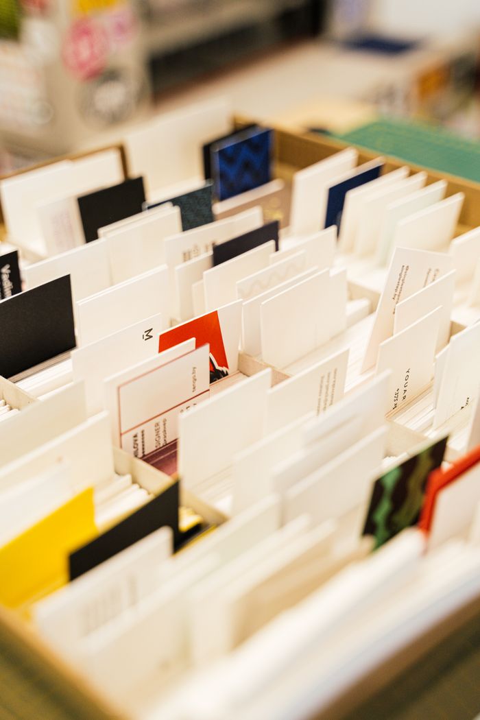 Materiais impressos organizados