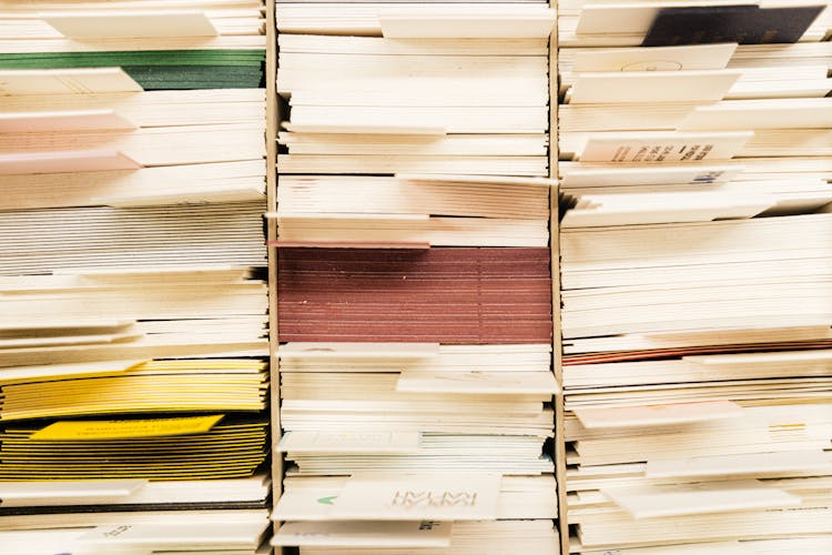 Pile Of Documents In Close-up Photography