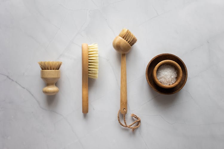 Brushes For Dry Massage Near Scrub With Salt