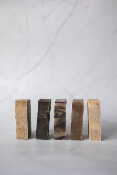Row of handmade organic soap bars — photo by Monstera Production on Pexels