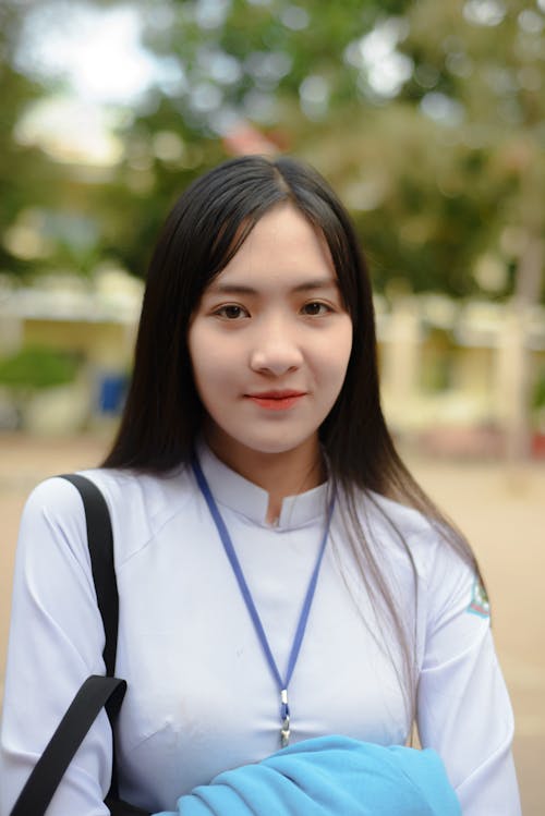 Portrait of a Beautiful Woman Smiling