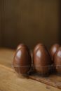 Brown Wooden Egg Tray on Brown Wooden Table