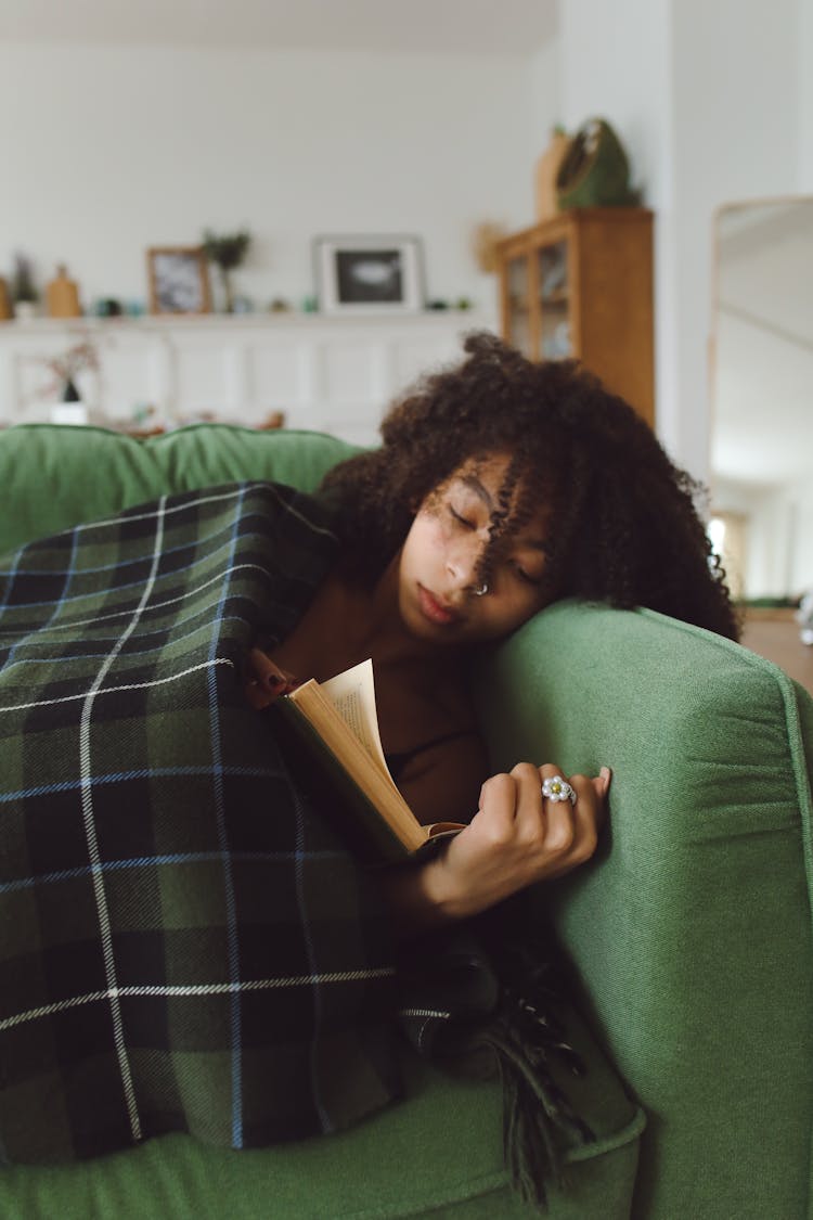 A Woman Reading A Book