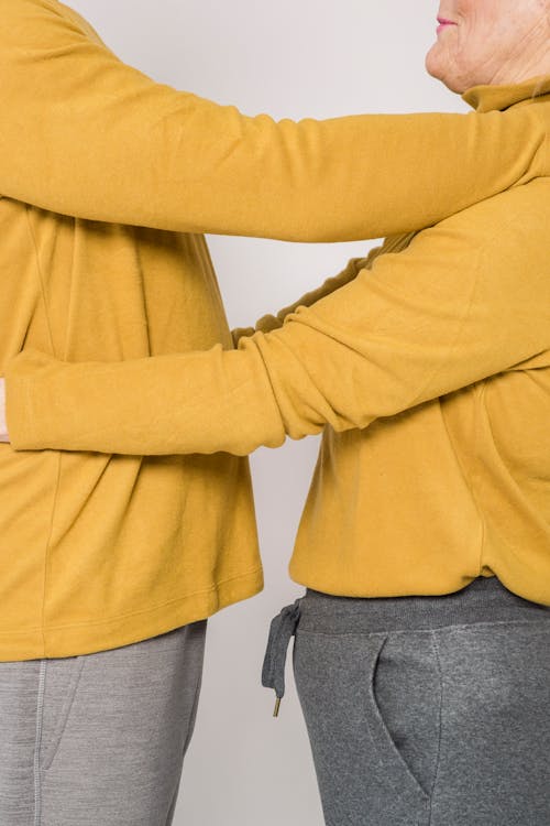 Elderly Couple Wearing Matching Outfit