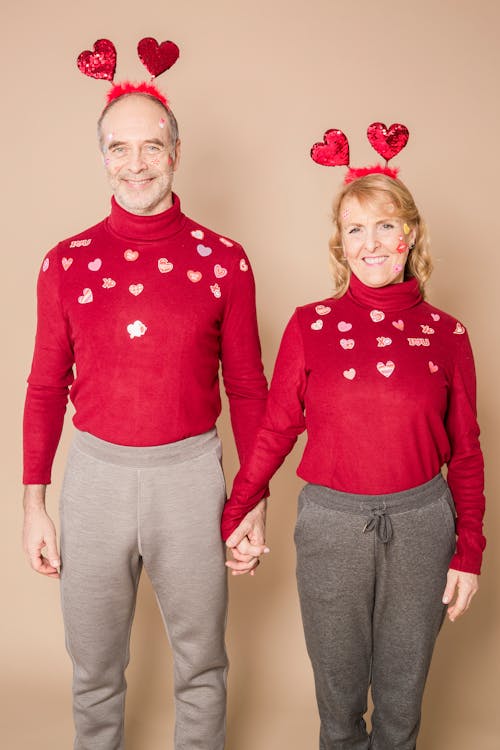 Free Couple Wearing Matching Outfit Stock Photo