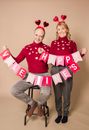 Couple Wearing Matching Outfit