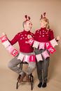 Couple Wearing Matching Outfit