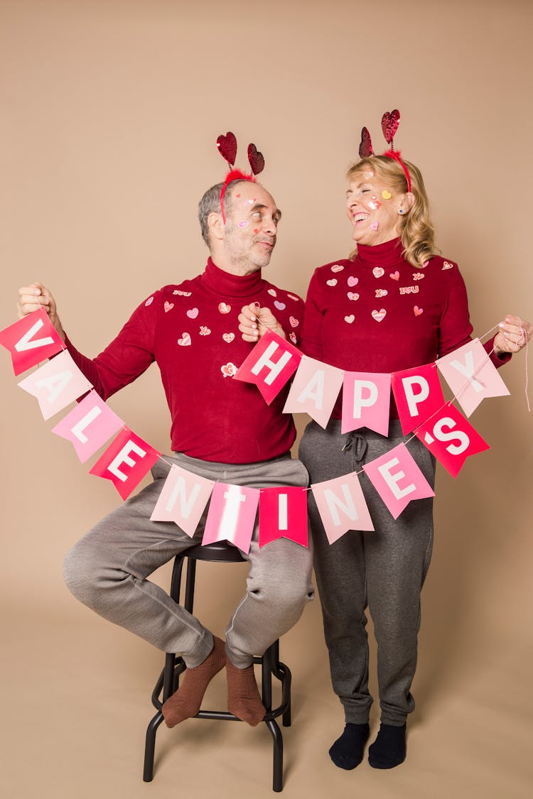 Couple Wearing Matching Outfit