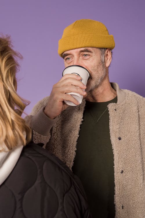 Man Drinking Coffee