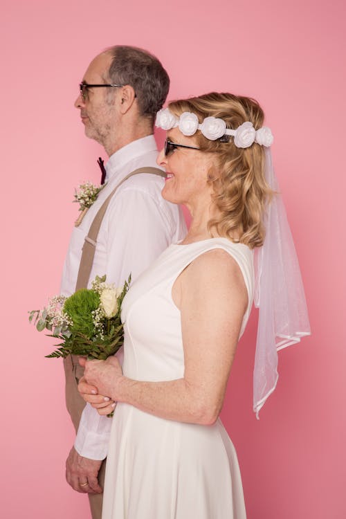 Elderly Couple Wearing Sunglasses