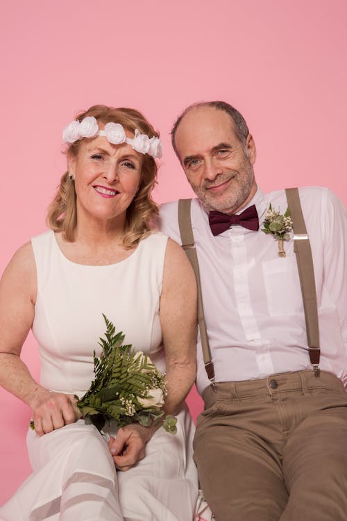 Elderly Couple Happily Married