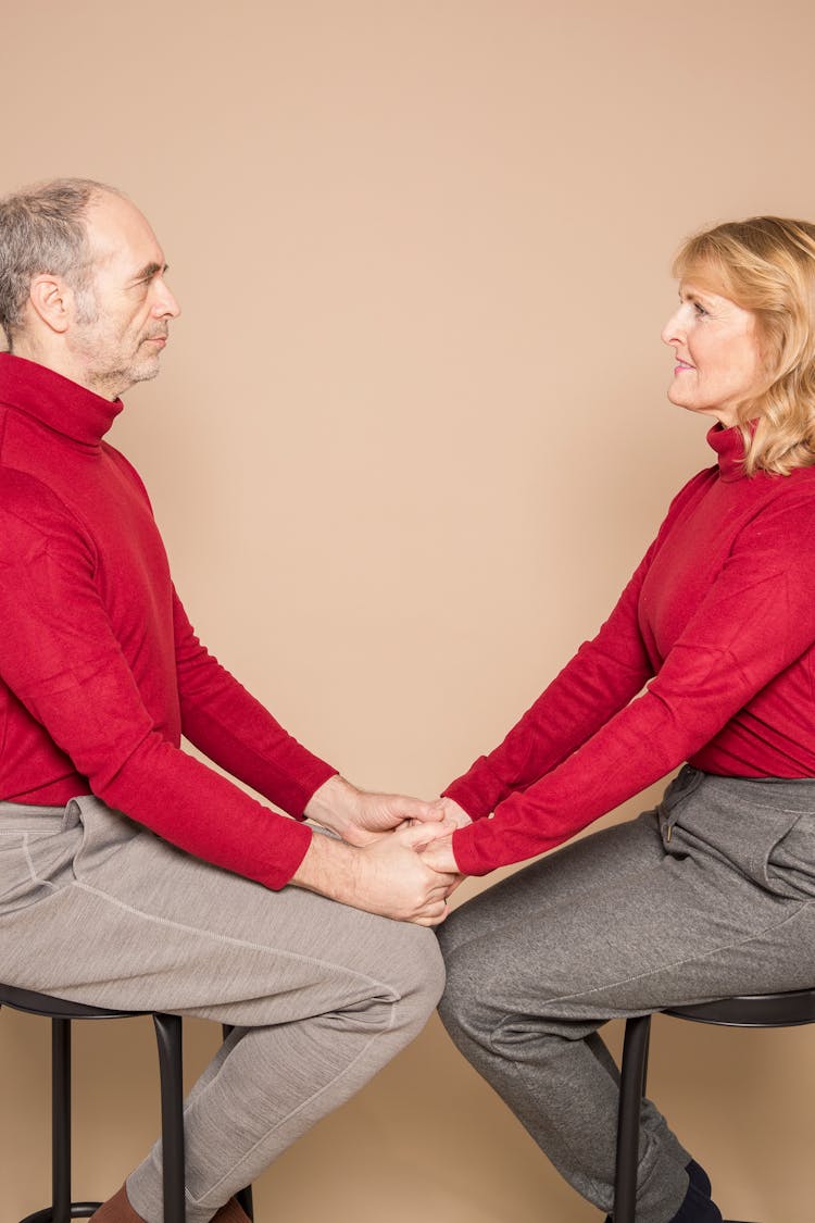 Couple Wearing Matching Outfit