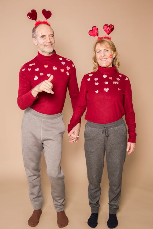 Couple Wearing Matching Outfit