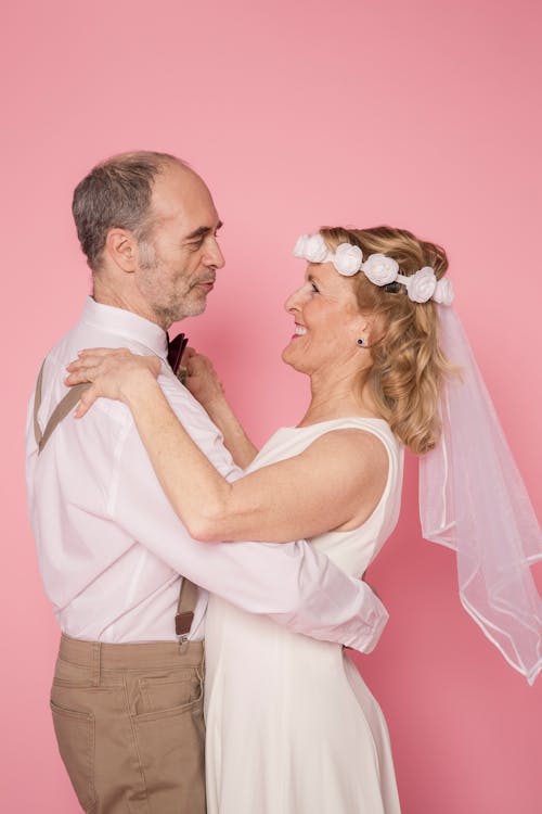 Elderly Couple Happily Married